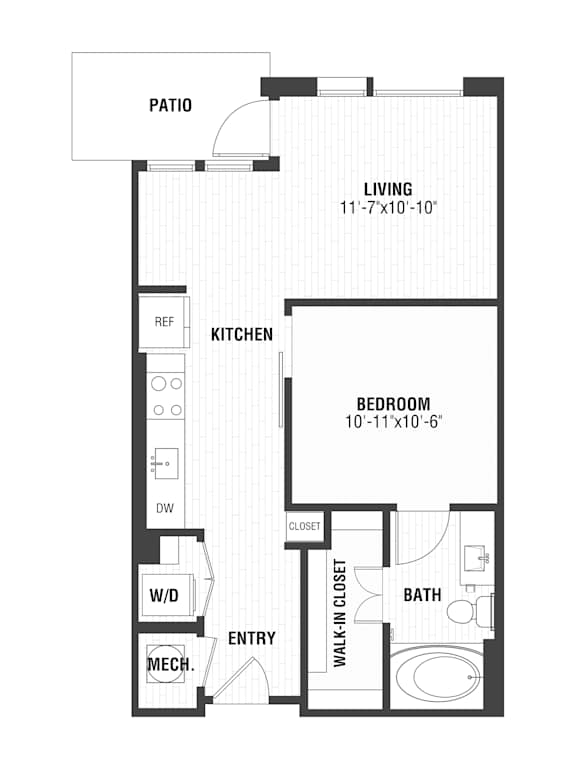 A2P Floor Plan at The William, Virginiaa, 20152