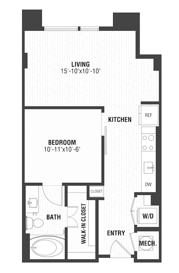 A2P Floor Plan at The William, Virginia