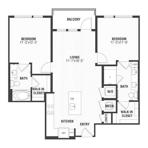 B1 Floor Plan at The William, Chantilly