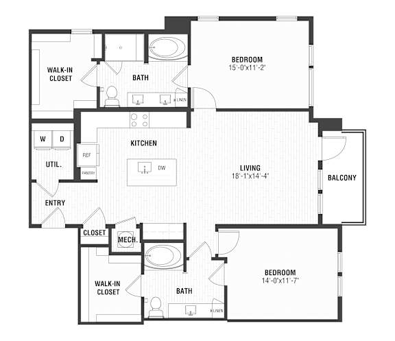 B4 Floor Plan at The William, Chantilly, VA 20152