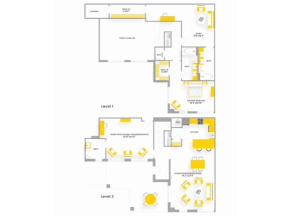 L1 Floor Plan at Garfield Park, Arlington, 22201