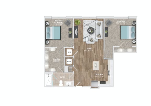 Floor Plan  at Vyne One Loudoun, Ashburn