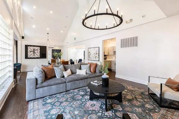 Living Room Interior at Crestline Cary, Cary North Carolina