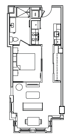 A3A Floor Plan at Madison House, Washington