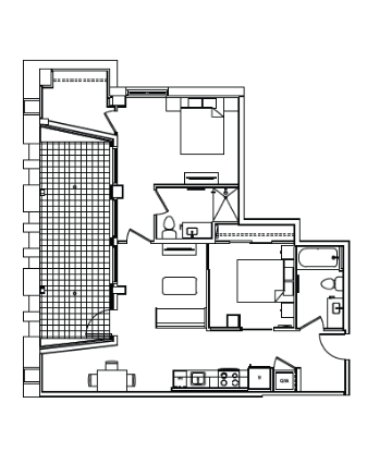 B11B Floor Plan at Madison House, Washington, 20036
