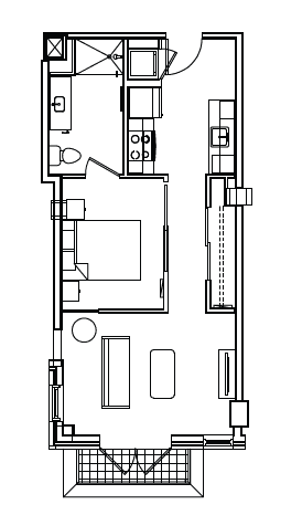 A1A Floor Plan at Madison House, Washington, Washington