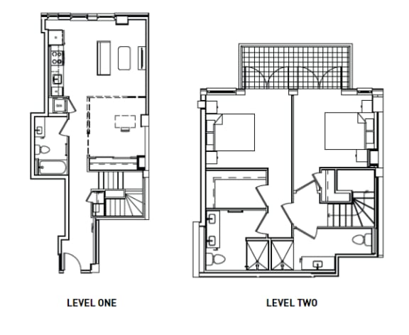 C1B Floor Plan at Madison House, Washington