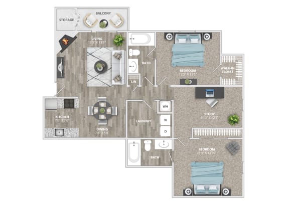 a floor plan of a 3103 sq ft apartment