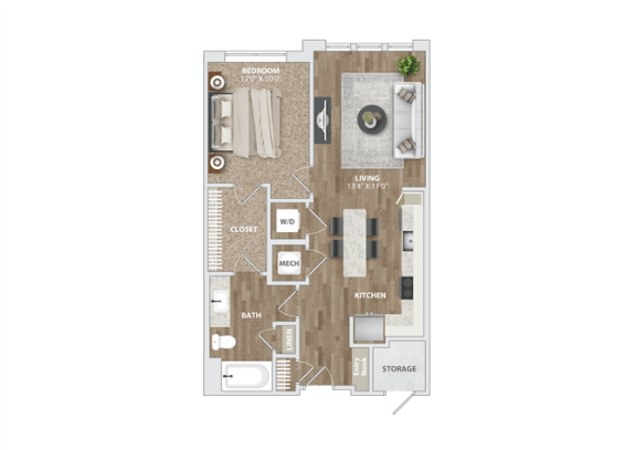 A211 Floor Plan at Preston Ridge, Cary, NC