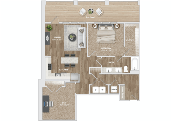 AD5 Floor Plan at Preston Ridge, North Carolina