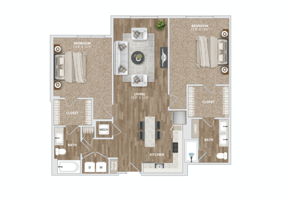 B22 Floor Plan at Preston Ridge, North Carolina