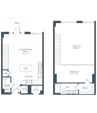 floor plan at Highgate at the Mile, Virginia