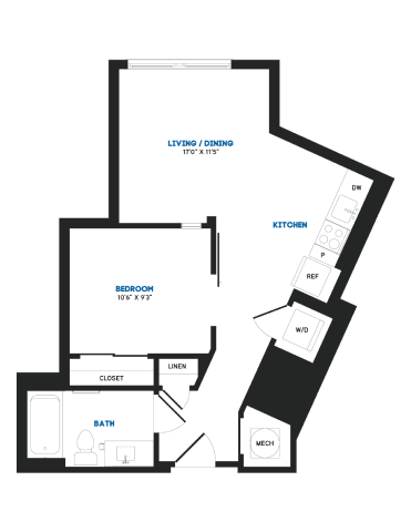 1 bed 1 bath at Coda at Bryant Street, Washington DC