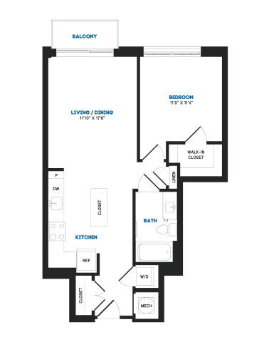 1 bed 1 bathroom U at Coda at Bryant Street, Washington DC