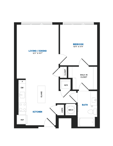 1 bed 1 bathroom Z at Coda at Bryant Street, Washington DC