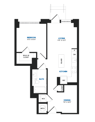 1 bed 1 bath K at Coda at Bryant Street, Washington, 20002