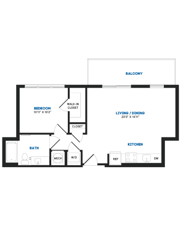 1 bed 1 bath M 1 bed 1 bath M at Coda at Bryant Street, Washington