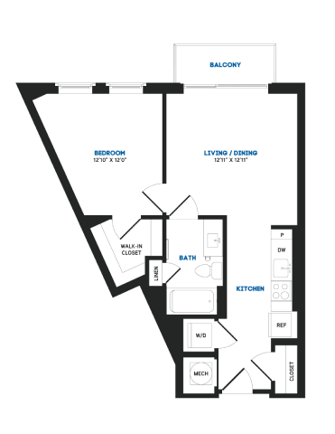 1 bed 1 bath S at Coda at Bryant Street, Washington DC