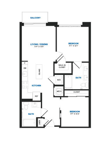 2 bed 2 bath H at Coda at Bryant Street, Washington, DC