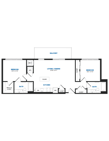 2 bed 2 bath U at Coda at Bryant Street, Washington, DC 20002