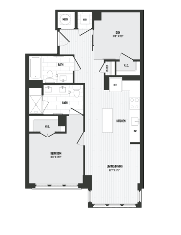 2 bed 2 bathroom H at Coda at Bryant Street, Washington, 20002