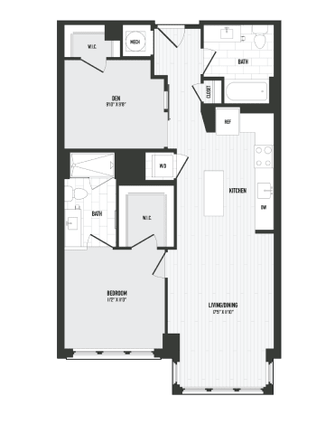 2 bed 2 bathroom R 2 bed 2 bathroom R at Coda at Bryant Street, Washington, 20002