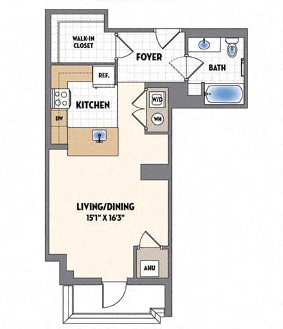 S06 Floor Plan at Loree Grand at Union Place, Washington, 20002