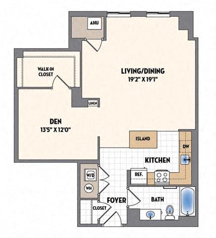 Studio 1 bath L at Loree Grand at Union Place Apartments, Washington DC, 20002