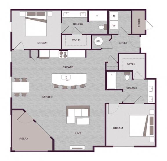 B5M Floor Plan at The Aster Cary, Cary North Carolina