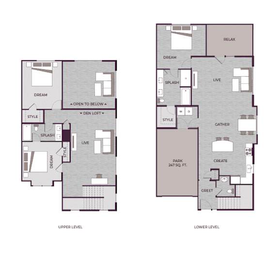 T3 Floor Plan at The Aster Cary, Cary, NC 27519