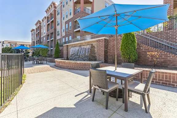 Outdoor Shaded Chairs at The Aster Cary, Cary