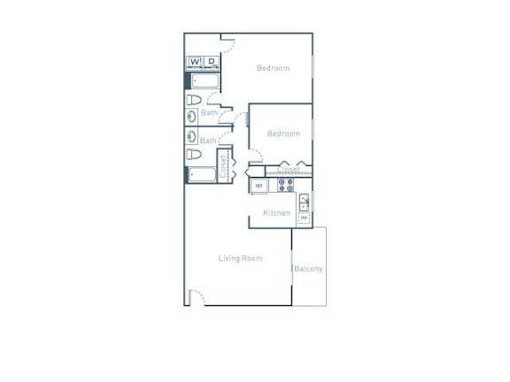 B4 Floor Plan at The Pointe at Midtown, Raleigh, 27609