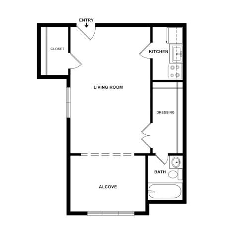 Studio 3 at Empire Apartments, District of Columbia, 20006