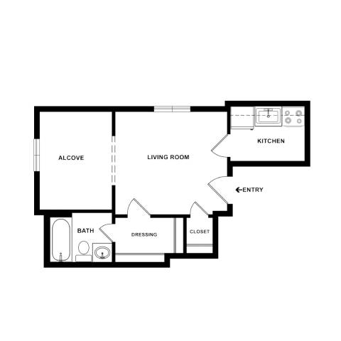 Studio 10 at Empire Apartments, Washington, 20006