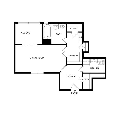 Studio 18 at Empire Apartments, District of Columbia, 20006