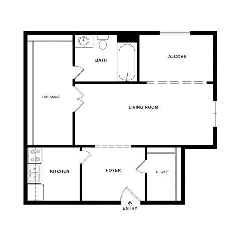 Studio 14 at Empire Apartments, Washington, DC