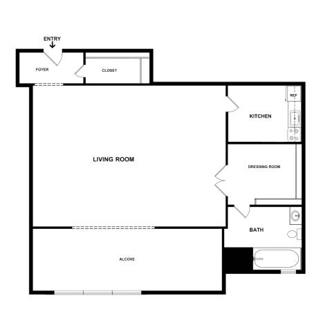 Studio 9 at Empire Apartments, Washington, DC
