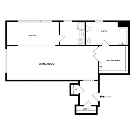 Studio 13 at Empire Apartments, District of Columbia, 20006