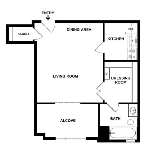 Studio 17 at Empire Apartments, District of Columbia