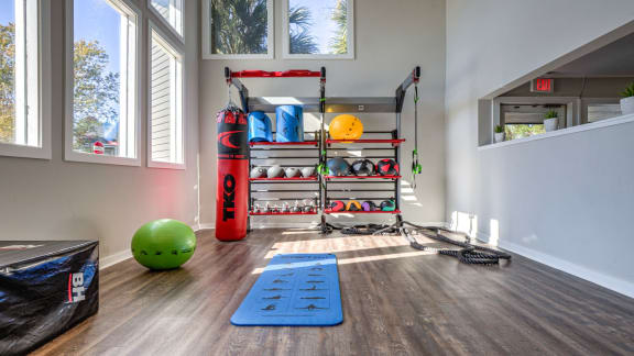 Flex Rooms With Fitness Space For Yoga, Spin And Pilates at Palmetto Grove, Charleston, SC