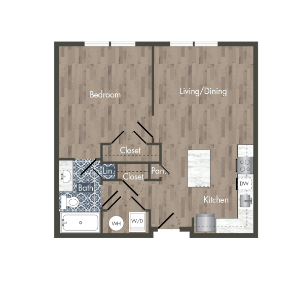 A9A Floor Plan at Park Kennedy, Washington, Washington