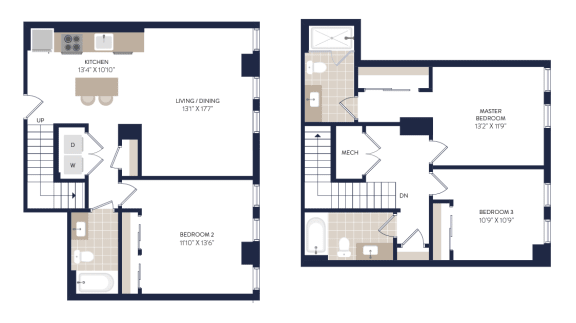 a floor plan of the apartment