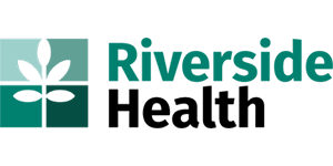 Riverside Health logo at Compass at City Center, Newport News, Virginia