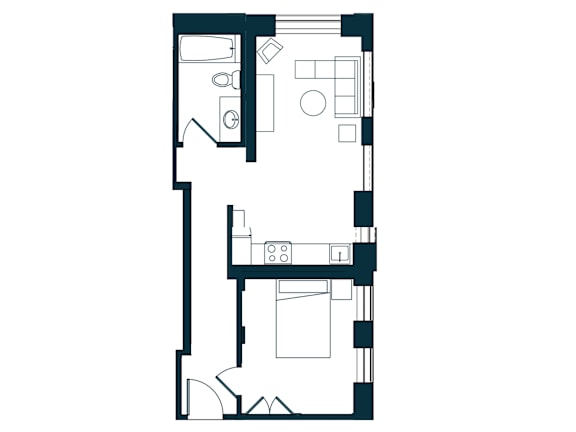 Floor Plan  A3A Floor Plan at The Residences at St. Elizabeths East, Washington, DC 20032