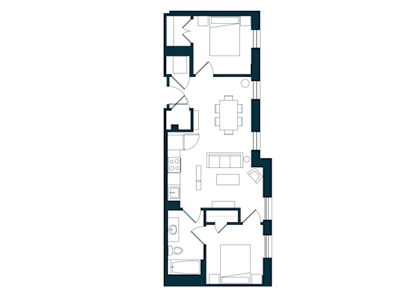 Floor Plan  B1A Floor Plan at The Residences at St. Elizabeths East, District of Columbia, 20032