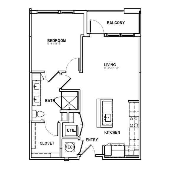 A1 Floor Plan at The Sully, Chantilly, VA, 20151