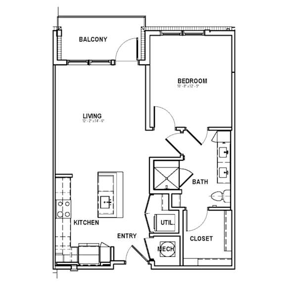 A1-3 Floor Plan at The Sully, Chantilly, VA