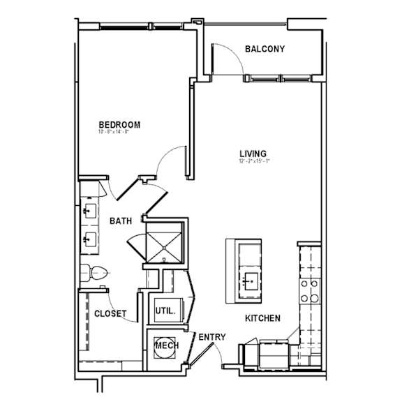 A1-4 Floor Plan at The Sully, Chantilly