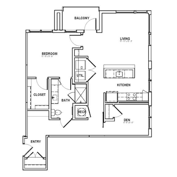 A10-1 Floor Plan at The Sully, Chantilly, Virginia