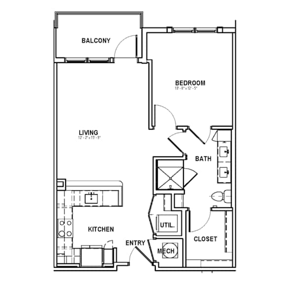 A2-1 Floor Plan at The Sully, Chantilly, VA